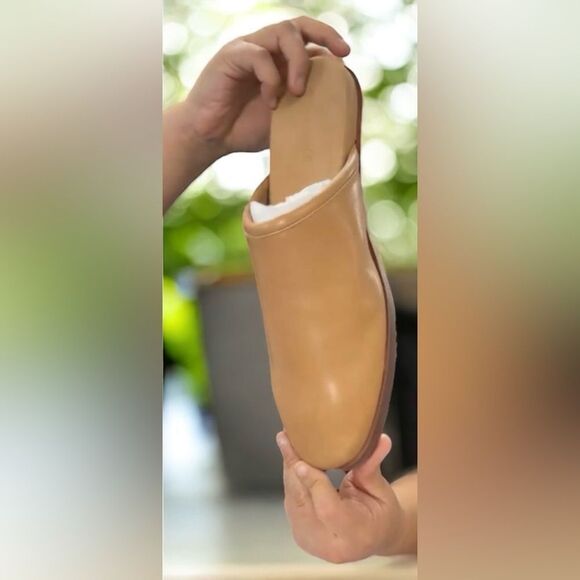 Madewell Louisa Women’s Amber Brown Leather Mule Loafer Flat Size 11 - Picture 8 of 12